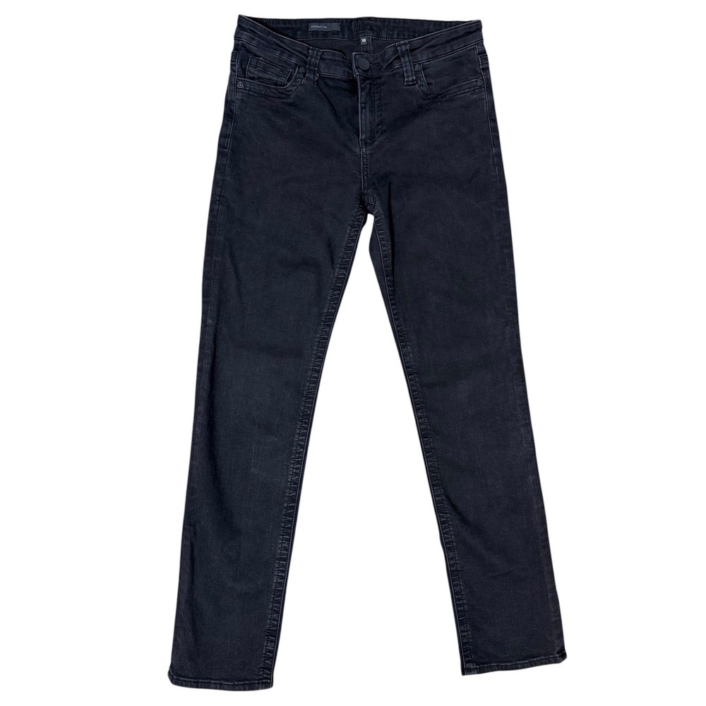 Kut from the Kloth Womens Size 10 Black Straight Leg Jeans Dark Wash Denim Pants